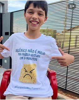 Nome do produto Camiseta Disléxico não é Miojo  | Masculina