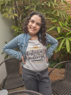 Nome do produto Camiseta Disléxica Poderosa | Infantil
