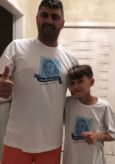 Nome do produto Camiseta Tenho Dislexia Igual Albert Einstein | Infantil