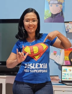 Nome do produto Camiseta Dislexia Meu Superpoder | Feminina 
