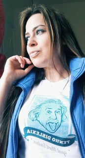 Nome do produto Camiseta Tenho Dislexia Igual Albert Einstein | Feminina