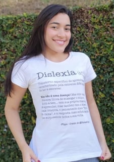 Nome do produto Camiseta Dislexia Poética | Feminina