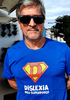 Nome do produto Camiseta Dislexia Meu Superpoder | Masculina