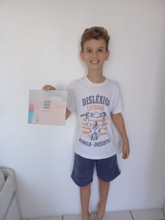 Nome do produto Camiseta Disléxico Lutador | Infantil 