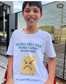 Nome do produto Camiseta Disléxico não é Miojo  | Masculina