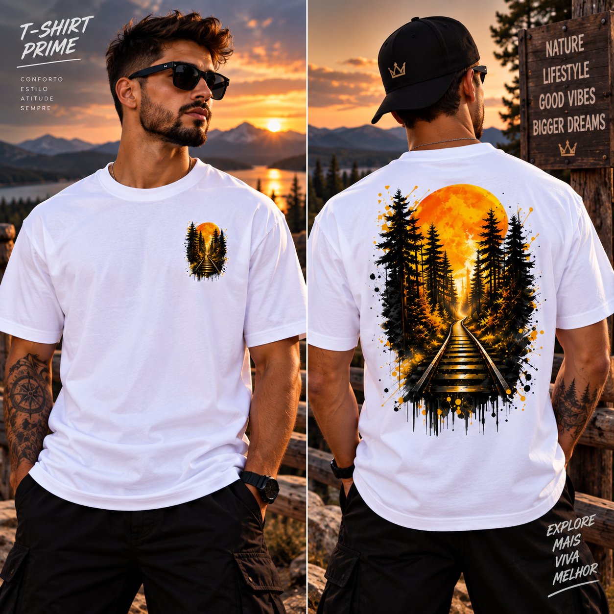  T-Shirt Prime  Sunset Railway