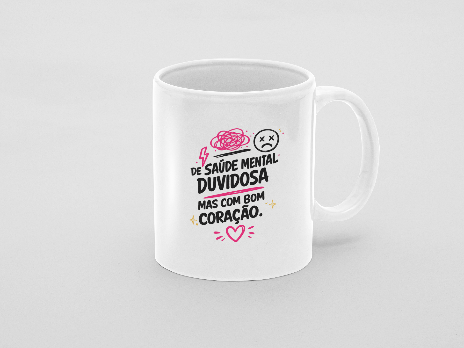Caneca Personalizada de Saúde mental duvidosa