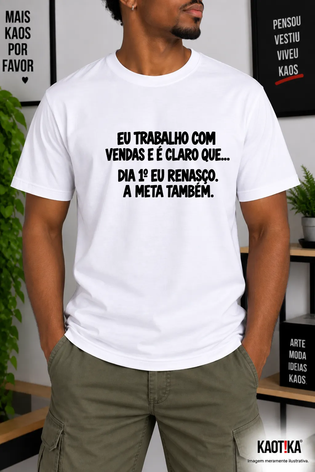 Camiseta Vendas Dia 1º eu renasço