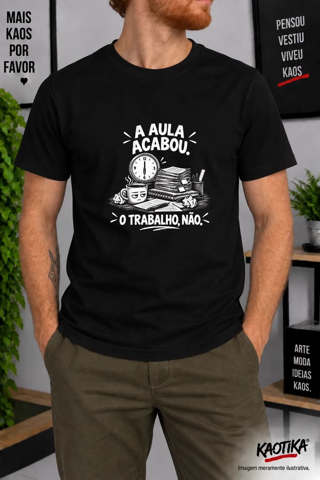 Camiseta Professor A aula acabou