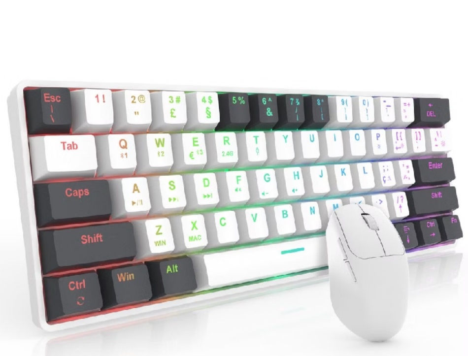 Kit teclado e mouse sem fio