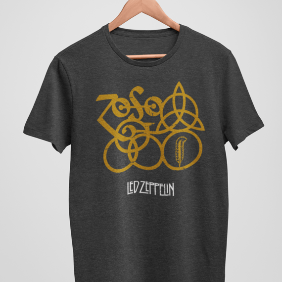 Camiseta Estonada - Led Zeppelin símbolos