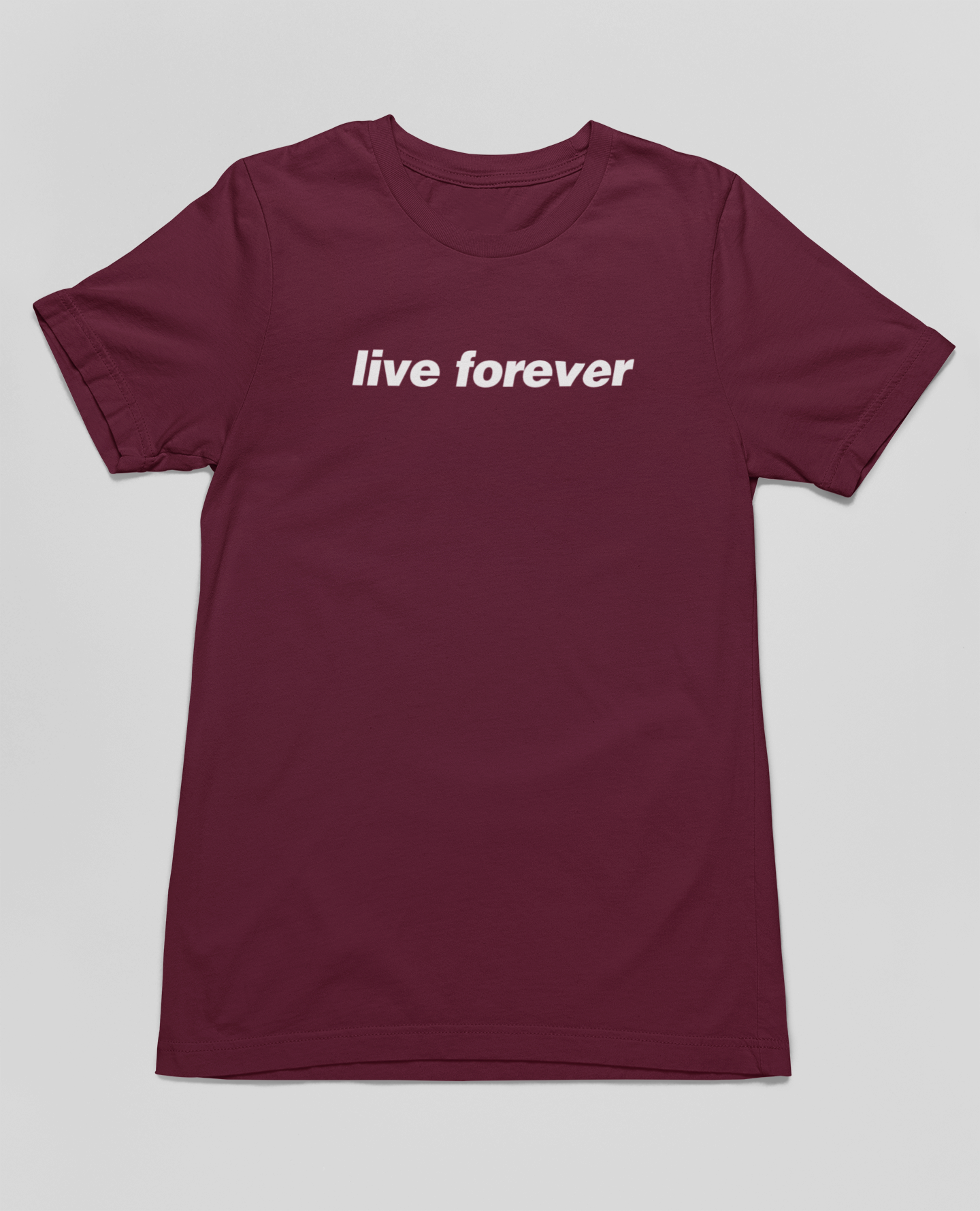 T-Shirt Quality Camiseta Frente e Trás Oasis - Live Forever