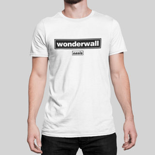 Camiseta Oasis - Wonderwall - Algodão 100% Unissex