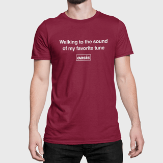 Nome do produto Camiseta Oasis - My Favorite Tune - Algodão 100% Unissex