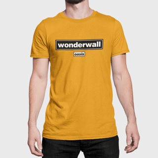 Nome do produto Camiseta Oasis - Wonderwall - Algodão 100% Unissex