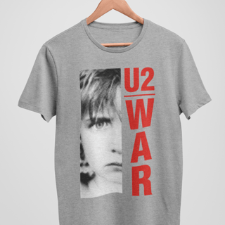 Nome do produto Camiseta U2 War - Algodão 100% Unissex | Retrolhama