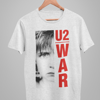 Nome do produto Camiseta U2 War - Algodão 100% Unissex | Retrolhama