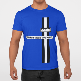 Nome do produto Camiseta Oasis - São Paulo Live 25 - Algodão 100% Unissex