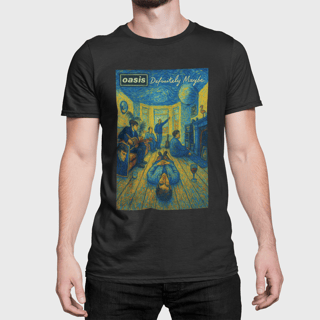 Nome do produto Camiseta Oasis - Definitely Maybe - Algodão 100% Unissex