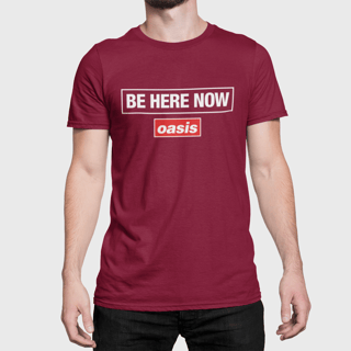 Nome do produto Camiseta Oasis - Be Here Now - Algodão 100% Unissex