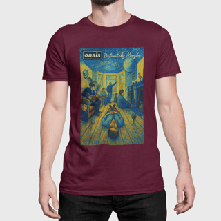 Nome do produto Camiseta Oasis - Definitely Maybe - Algodão 100% Unissex