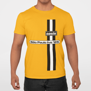 Nome do produto Camiseta Oasis - São Paulo Live 25 - Algodão 100% Unissex