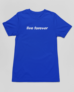 Nome do produto Camiseta Frente e Trás Oasis - Live Forever - Algodão 100%