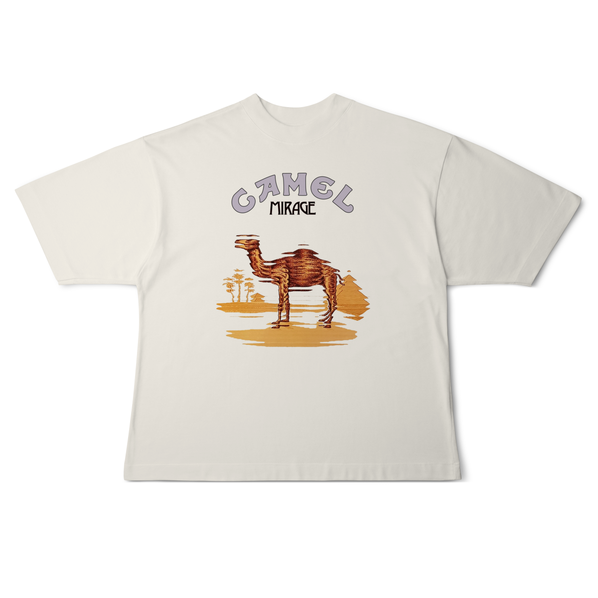 Camiseta Oversized [Oversized] CAMEL / MIRAGE R$159,90 em Moon Pix