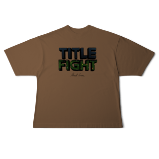 Nome do produto[Oversized] TITLE FIGHT / FLORAL GREEN