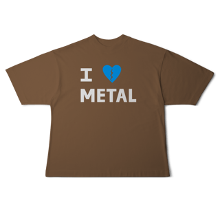 Nome do produto[Oversized] I LOVE METAL