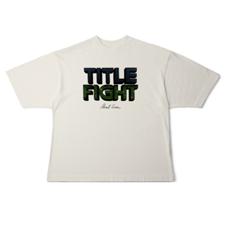 [Oversized] TITLE FIGHT / FLORAL GREEN