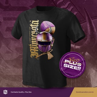 Nome do produto Minnesota - Legendary Vikings (Plus size)