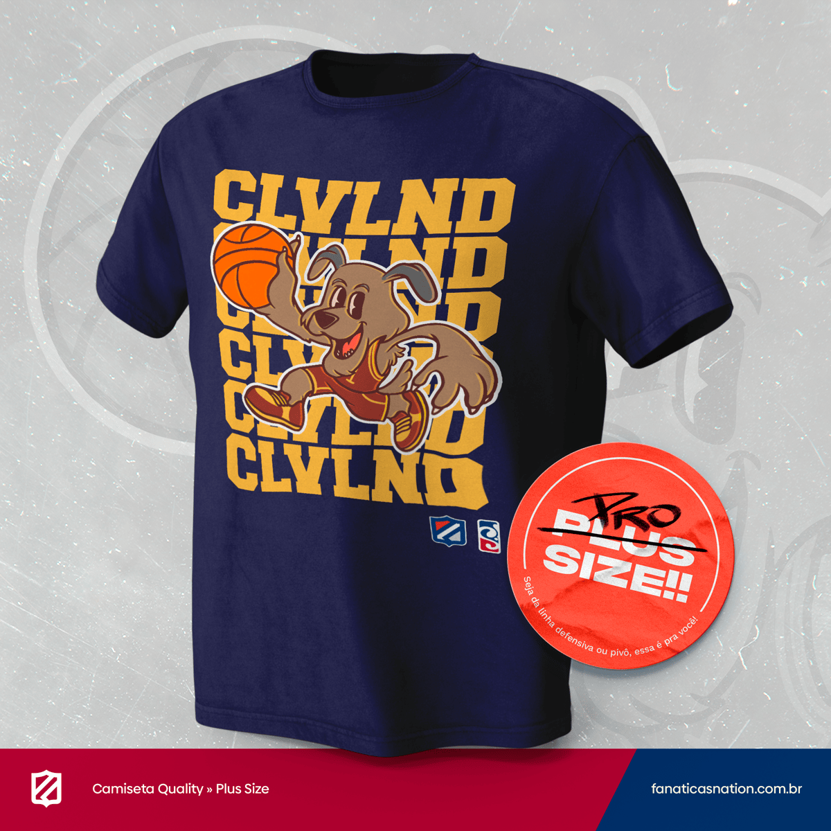 Nome do produto: Cleveland - Dog dunk (Plus size)
