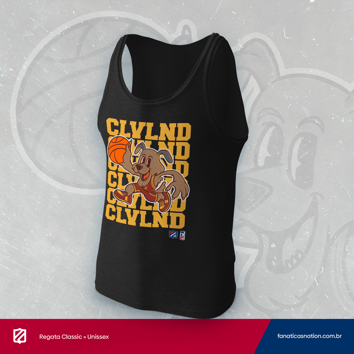 Nome do produto: Cleveland - Dog dunk (regata)