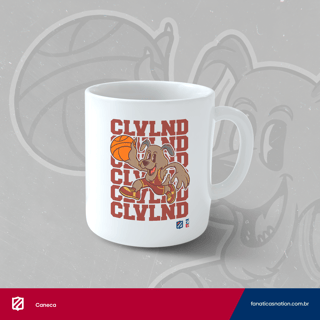 Nome do produto Cleveland - Dog dunk (caneca)