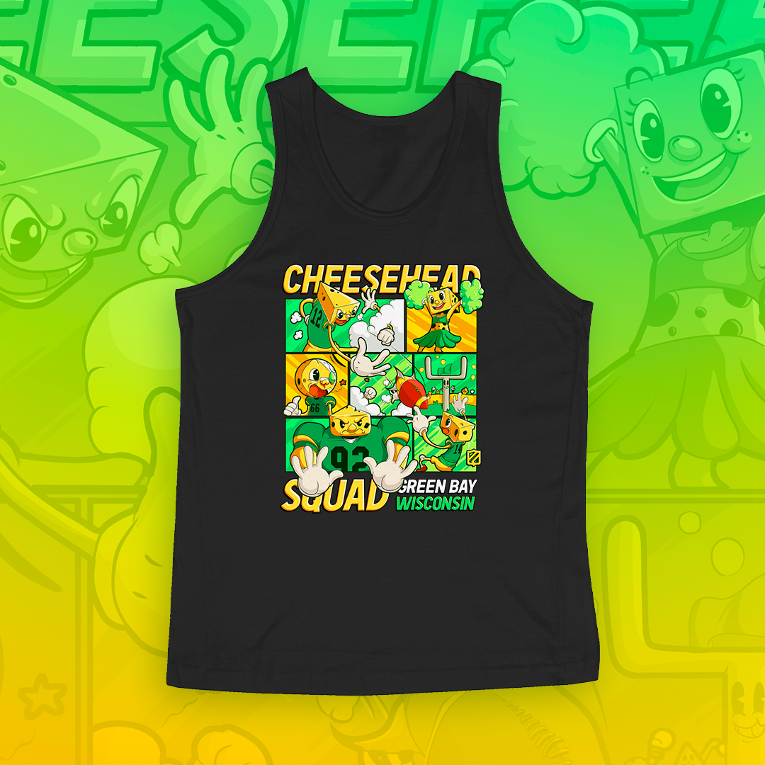 Nome do produto: Green Bay - Cheese Squad (regata)