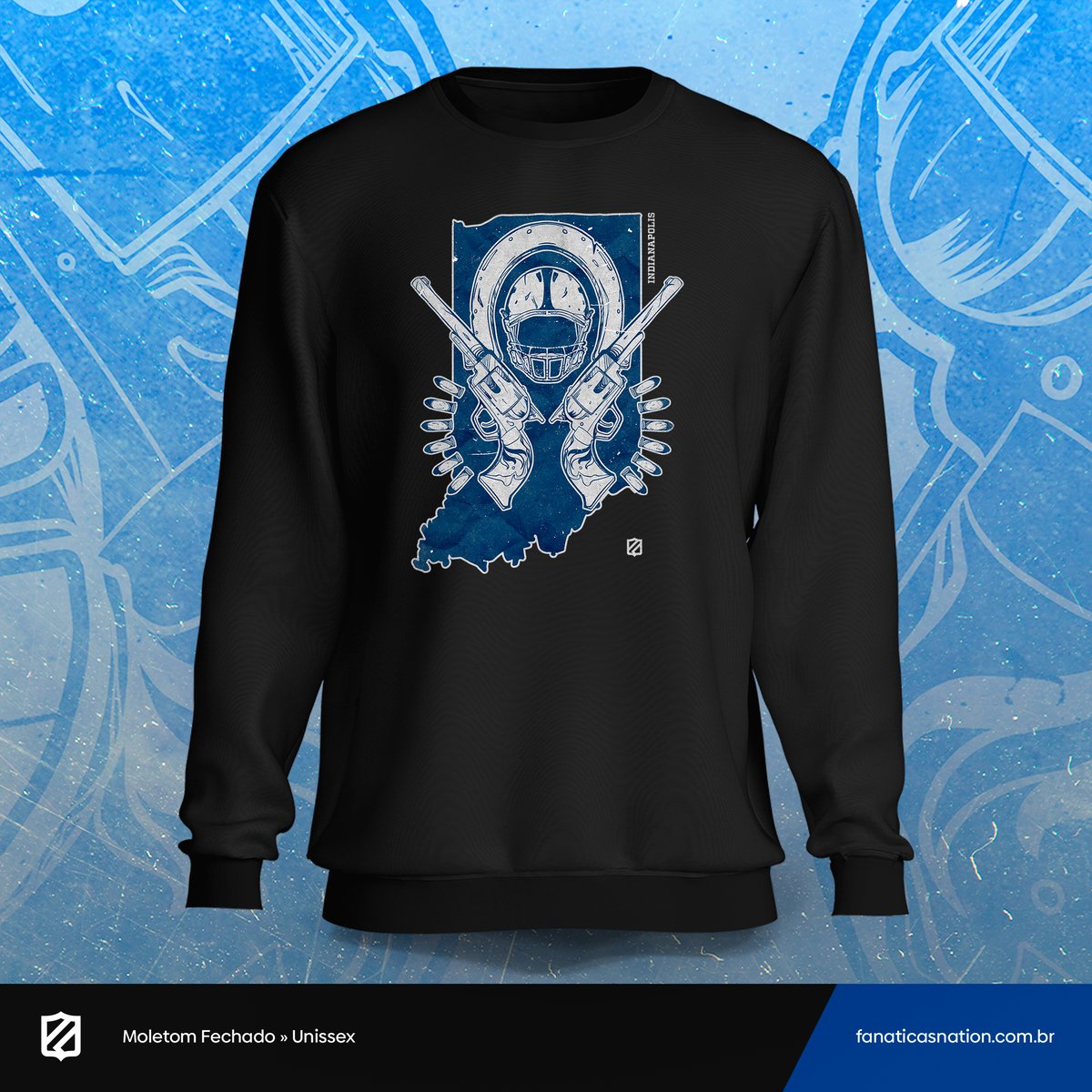Nome do produto: Indianapolis - Pistol formation (moletom)