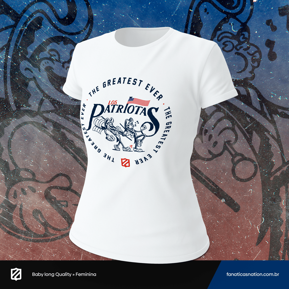 Nome do produto: New England - Los Patriotas (baby long)