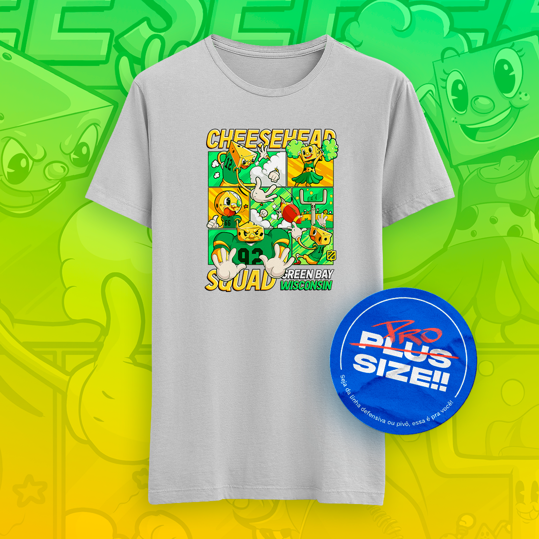 Nome do produto: Green Bay - Cheese Squad (Plus size)