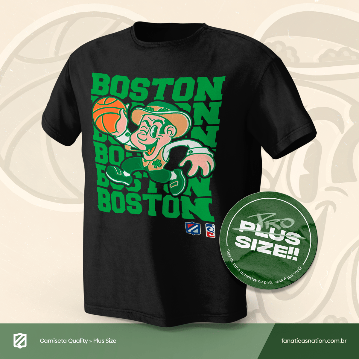Nome do produto: Boston - Leprechaun (Plus size)