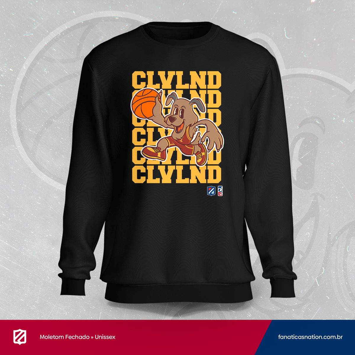 Nome do produto: Cleveland - Dog dunk (moletom)