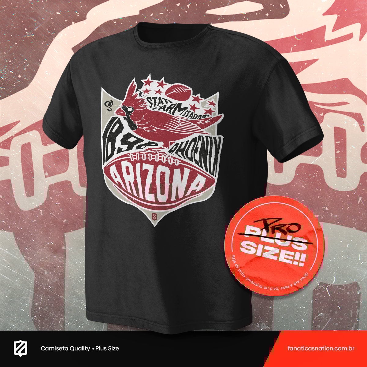 Nome do produto: Arizona -Cardinalis phoeniceus (Plus size)