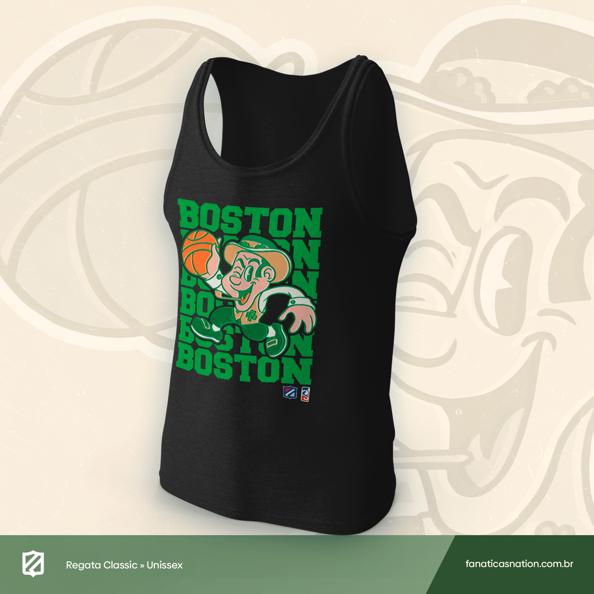 Nome do produto: Boston - Leprechaun (regata)