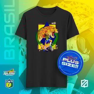 Nome do produto Brasil Onças - Play flag like a Girl (Plus size)