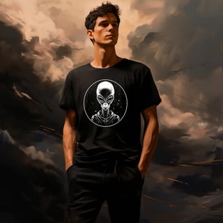 Nome do produto  T-Shirt Camiseta Masculina Alien Quality -   Vigia das Estrelas