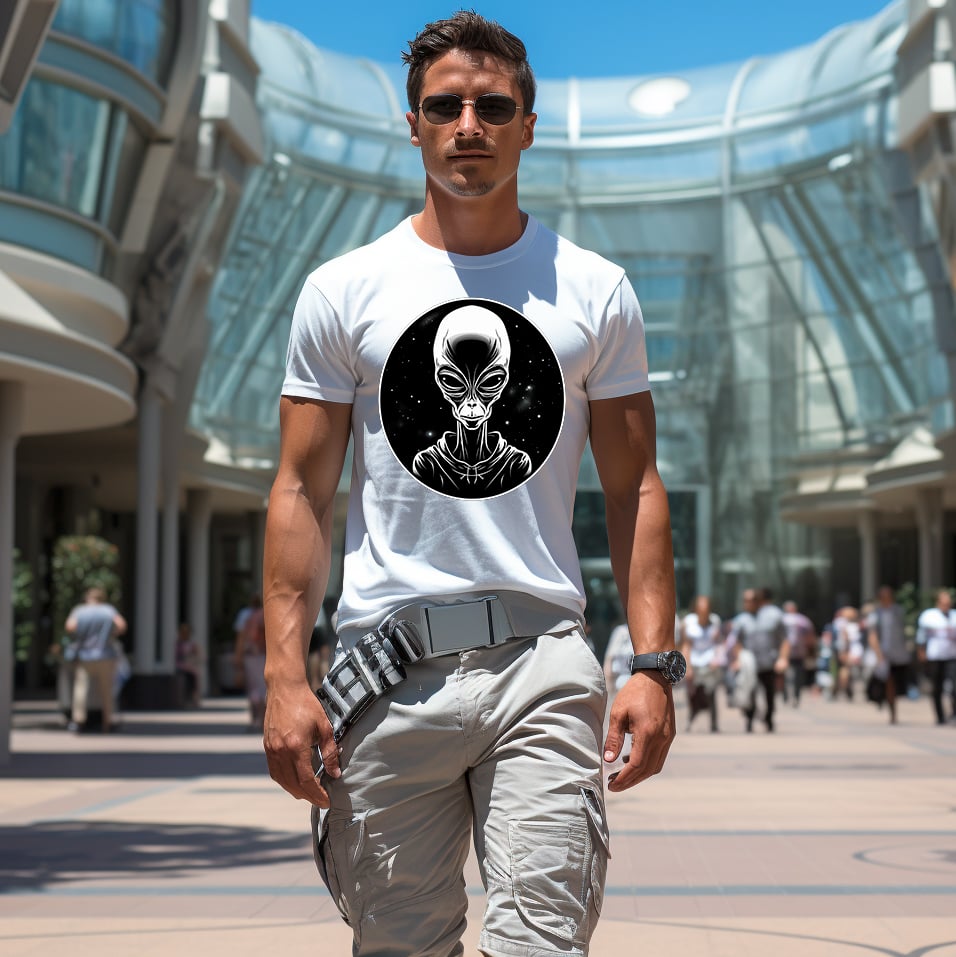  T-Shirt Camiseta Masculina Alien Quality -   Vigia das Estrelas