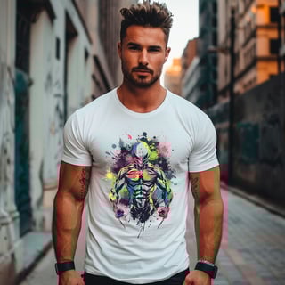 Nome do produto Camiseta T-shirt masculinha alien color