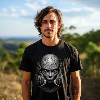 T-Shirt Camiseta Masculina Alien Quality  - Camiseta Alien Florest