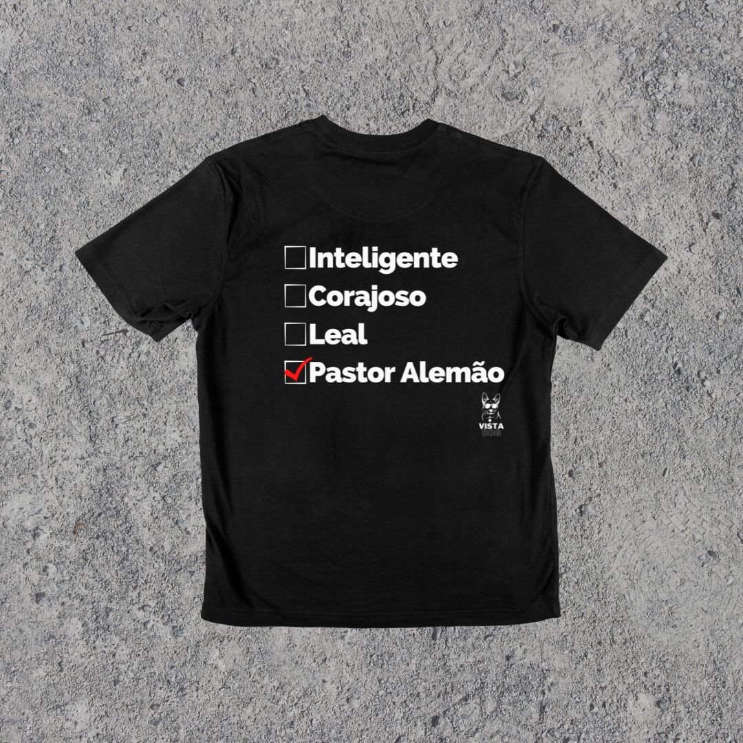 Nome do produto: Pastor Alemão plus size preto/marinho