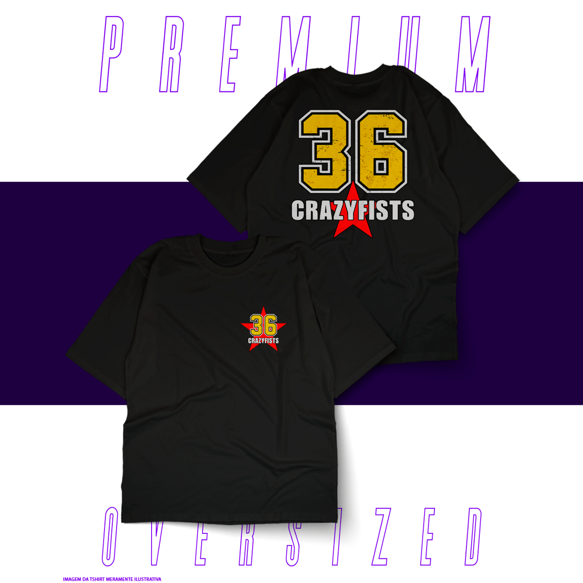 Nome do produto: Oversized Unissex - 36 Crazyfists